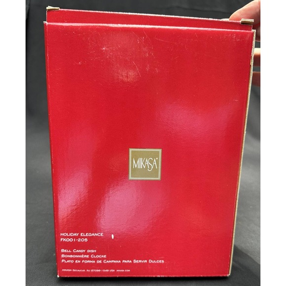 Mikasa Fine Porcelain Holiday Elegance Bell Candy Dish FK001-205 6E - Picture 3 of 11
